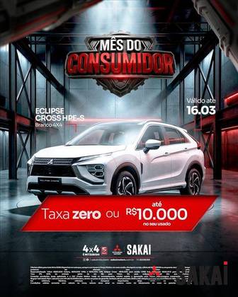 MITSUBISHI ECLIPSE CROSS 1.5 MIVEC TURBO GASOLINA HPE-S S-AWC CVT MITSUBISHI ECLIPSE CROSS 1.5 MIVEC TURBO GASOLINA HPE-S S-AWC CVT